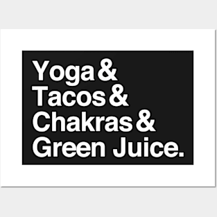 yoga & tacos Posters and Art